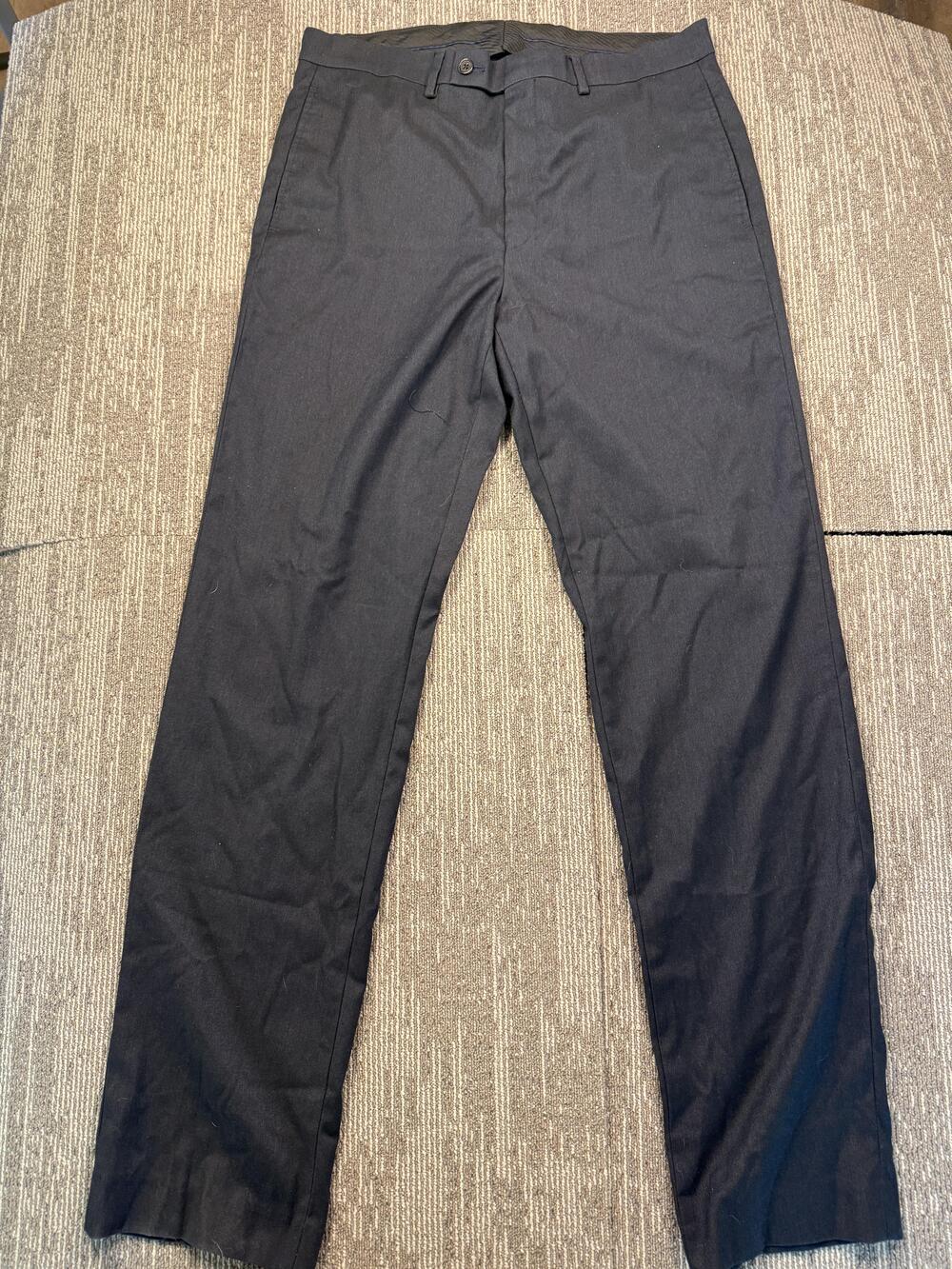 Lauren Ralph Lauren Dress Pants Mens 34x34 Blue Stretch Flat Front Straight Leg